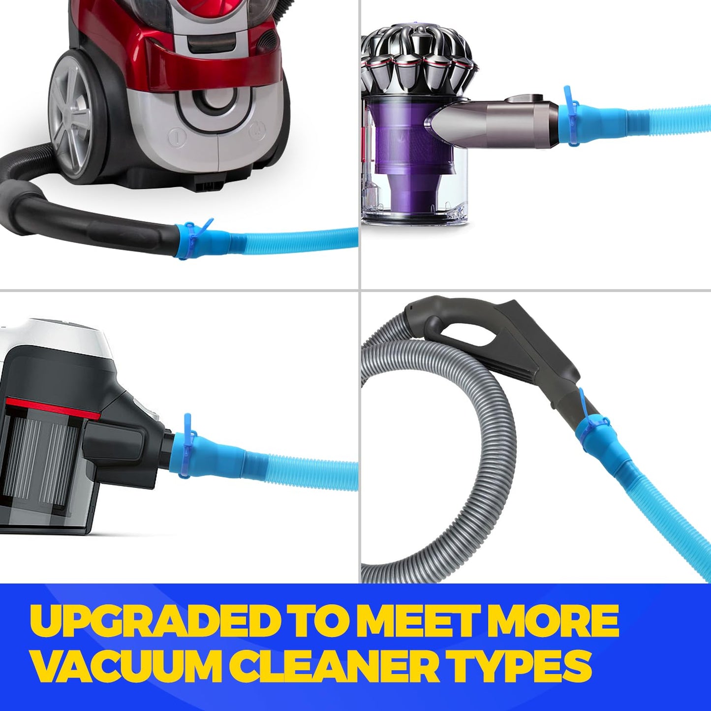 Holikme 3 Pieces Dryer Vent Cleaner Kit - Dryer Lint Screens Cleaner Brush Part,Dryer Vent Trap Vacuum Brush,Vacuum Hose Attachment,Compatible with Most Vacuum Cleaner,Quickly Lint Removers