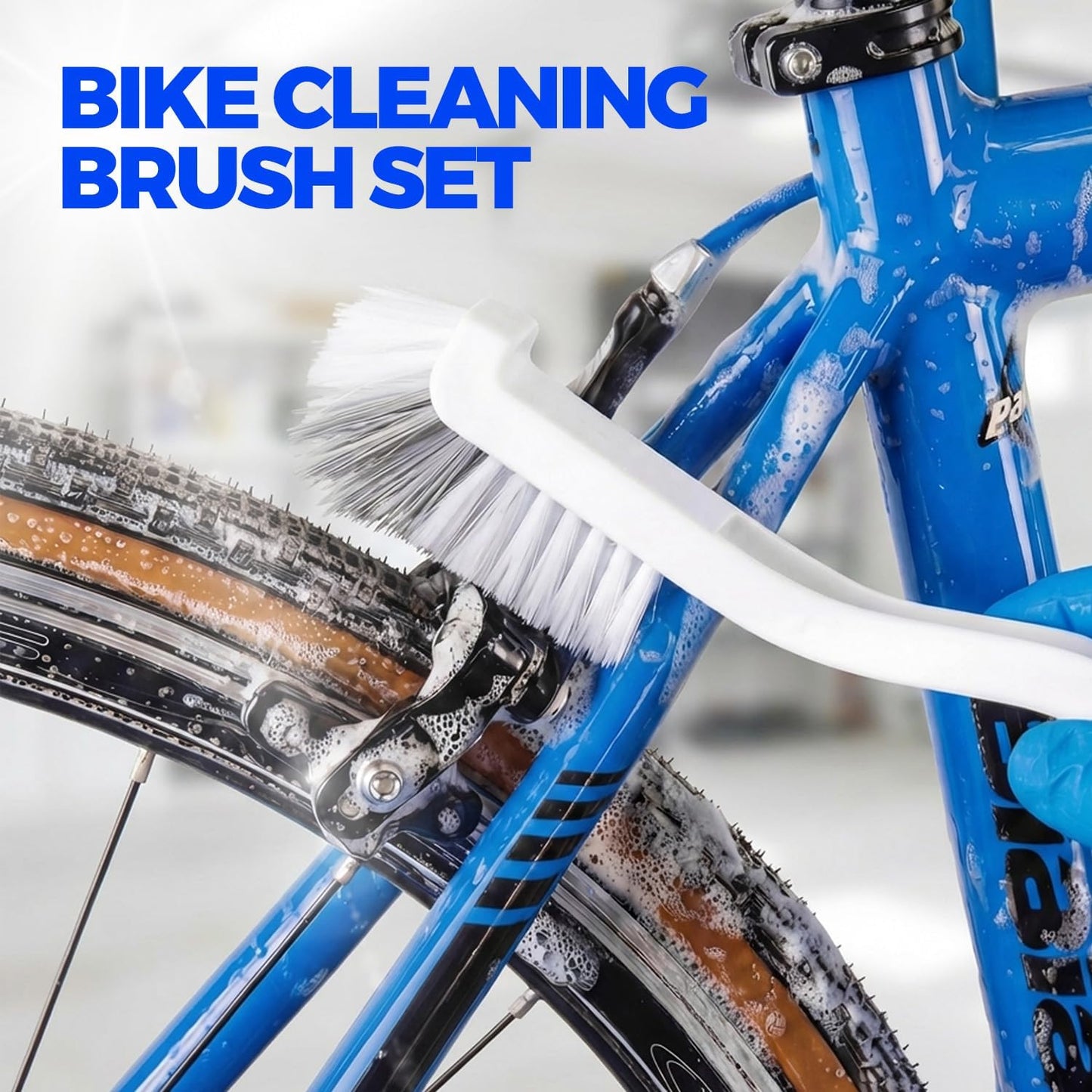 Holikme 7 Pack Deep Cleaning Brush Set, Scrub Pads with Scraper Tip for Pool Walls, Bathroom, Grout, Floor, Bike, Tub, Shower, Kitchen Surface (Green)
