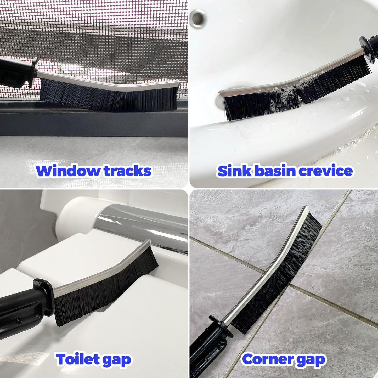 Holikme Dryer Vent Cleaner Kit - 5 Piece Flexible Snake Tool for Lint Removes & Hair Clogs, Suitable for Drain Pipes,Condenser, Refrigerator Coils, Radiators, Toilets, Sinks & Tile Grout