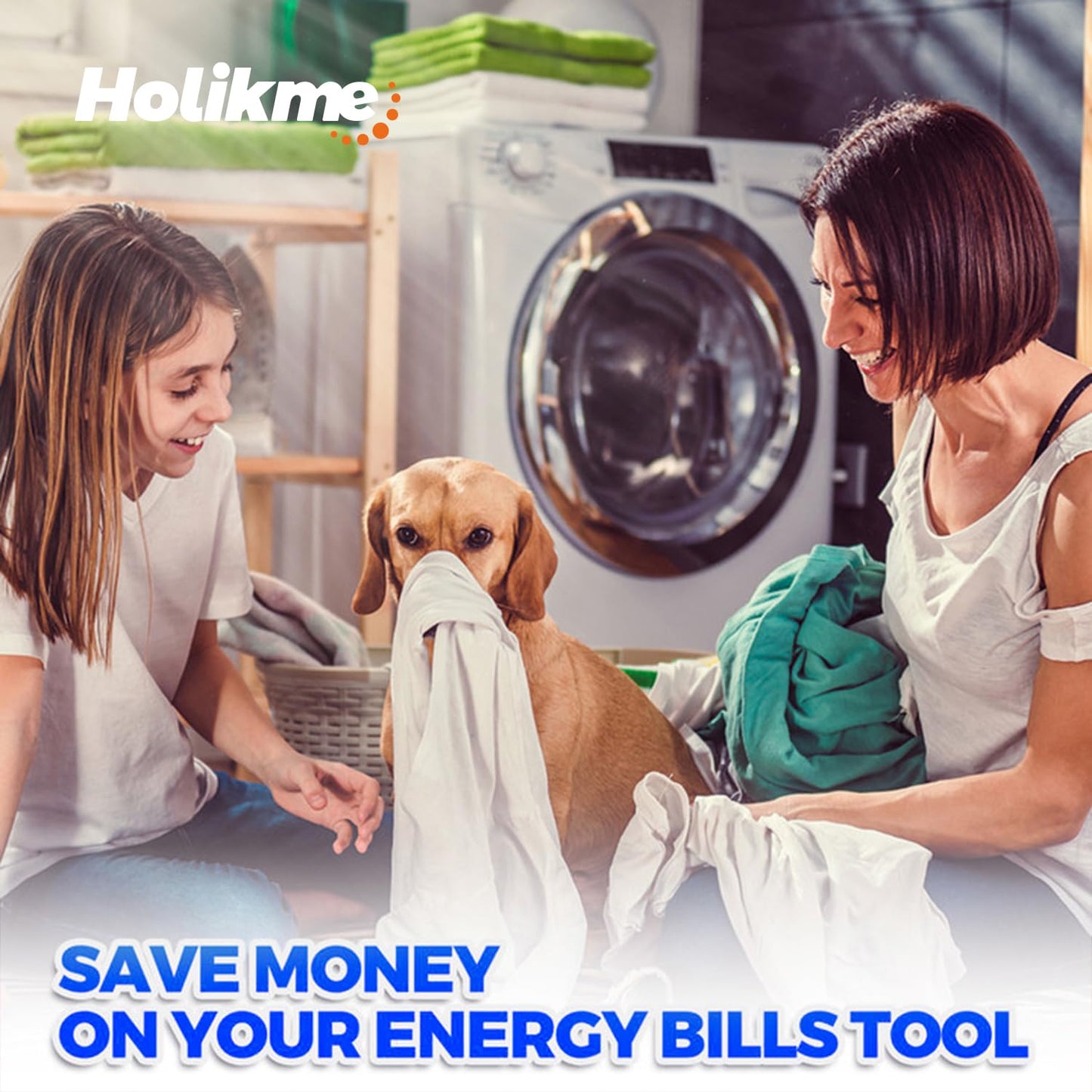 Holikme 30 Feet Dryer Vent Cleaner Kit, Flexible Lint Brush with Drill Attachment, Extends Up to 30 Feet for Easy Cleaning, Synthetic Brush Head, Use with or Without a Power Drill